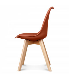 Chaise Copenhague Rouille + Coussin