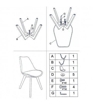 Chaise Copenhague Rouille + Coussin