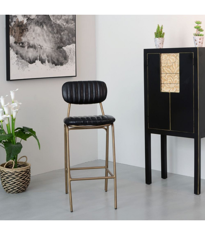 Chaise Bar Habana Noir 73cm HØGEN