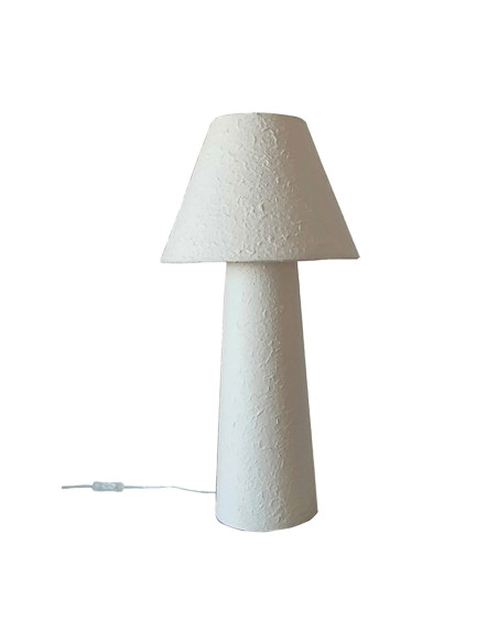 Lampe Celestia papier mâché gm blanc opjet
