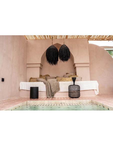 Tabouret/Table d'appoint Tribe - Naturel/noir Tabouret/Table d'appoint Tribe - Naturel/noir