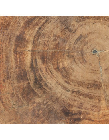 Tabouret/Table d'appoint Tribe - Naturel/noir