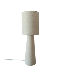 Lampe Saturne toile gm crème H62cm