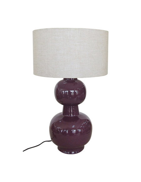 Lampe Laki violet H65cm opjet