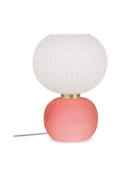 Lampe Adonis gm rose D25 H35cm opjet