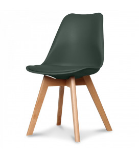 Chaise Copenhague Vert Foret + Coussin