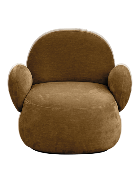 Fauteuil pivotant Retroplush trip camel opjet