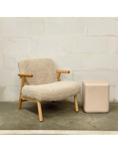 Fauteuil Denis beige opjet
