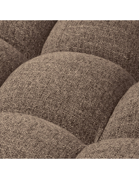 Canapé Allure 3 places tissé mélange brun foncéWOOOD by De Eekhoorn