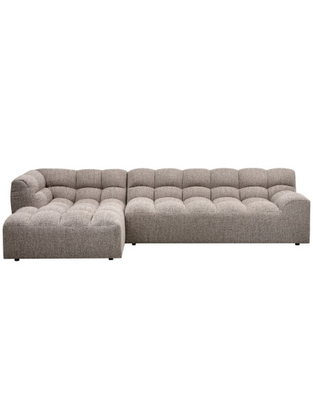 Canapé chaise longue gauche Allure tissé mélange clayWOOOD by De Eekhoorn