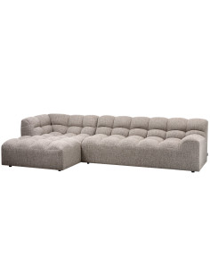 Canapé chaise longue gauche Allure tissé mélange clayWOOOD by De Eekhoorn 2