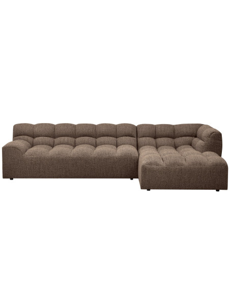 Canapé chaise longue droite Allure tissé mélange brun foncéWOOOD by De Eekhoorn Canapé chaise longue droite Allure tissé mélange brun foncéWOOOD by De Eekhoorn