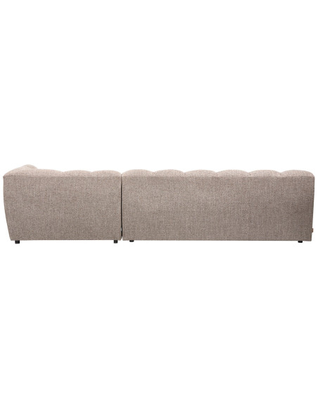 Canapé chaise longue droite Allure tissé mélange brunWOOOD by De Eekhoorn