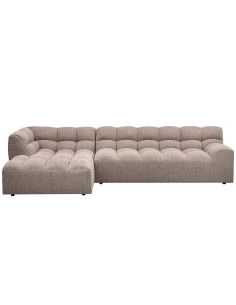Canapé chaise longue gauche Allure tissé mélange brunWOOOD by De Eekhoorn