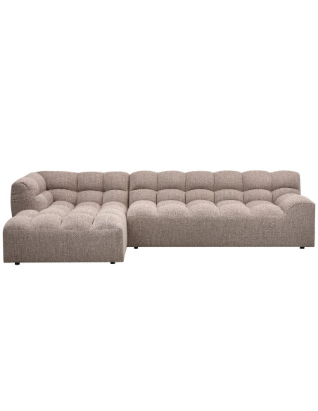 Canapé chaise longue gauche Allure tissé mélange brunWOOOD by De Eekhoorn