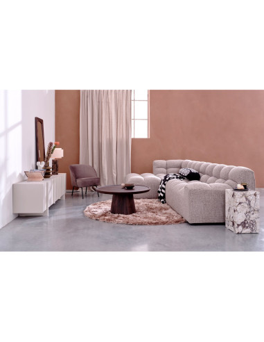 Canapé chaise longue gauche Allure tissé mélange brunWOOOD by De Eekhoorn