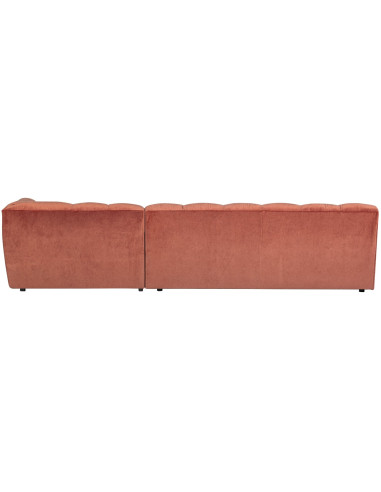 Canapé chaise longue droite Allure velours fard à blushWOOOD by De Eekhoorn