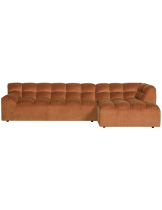 Canapé chaise longue droite Allure velours TerraWOOOD by De Eekhoorn