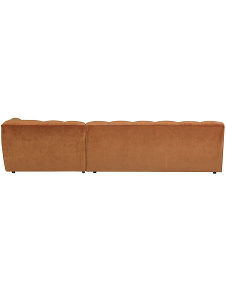 Canapé chaise longue droite Allure velours TerraWOOOD by De Eekhoorn