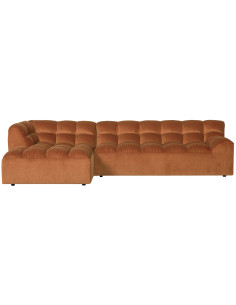Canapé chaise longue gauche Allure velours TerraWOOOD by De Eekhoorn