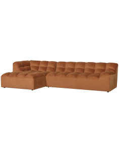 Canapé chaise longue gauche Allure velours TerraWOOOD by De Eekhoorn 2