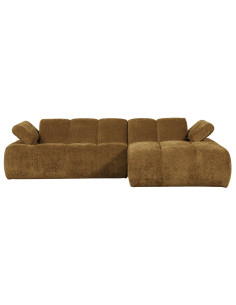 Canapé chaise longue droite Mojo tissu côtelé jaune mielWOOOD by De Eekhoorn 2