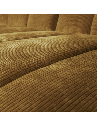 Canapé chaise longue droite Mojo tissu côtelé jaune mielWOOOD by De Eekhoorn