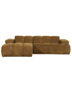 Canapé chaise longue gauche Mojo tissu côtelé jaune mielWOOOD by De Eekhoorn