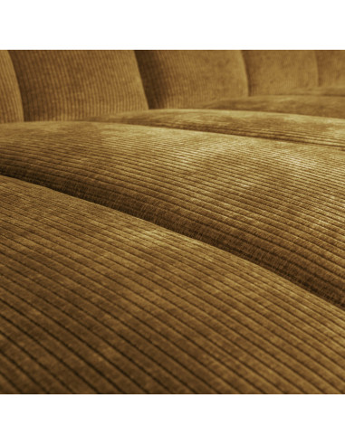 Canapé chaise longue gauche Mojo tissu côtelé jaune mielWOOOD by De Eekhoorn