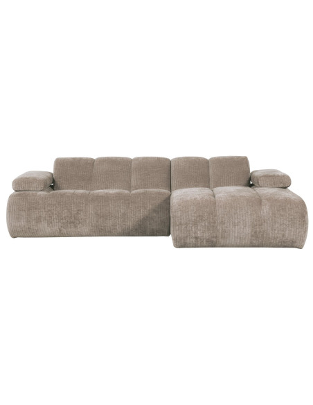 Canapé chaise longue droite Mojo tissu côtelé sable foncéWOOOD by De Eekhoorn Canapé chaise longue droite Mojo tissu côtelé sable foncéWOOOD by De Eekhoorn