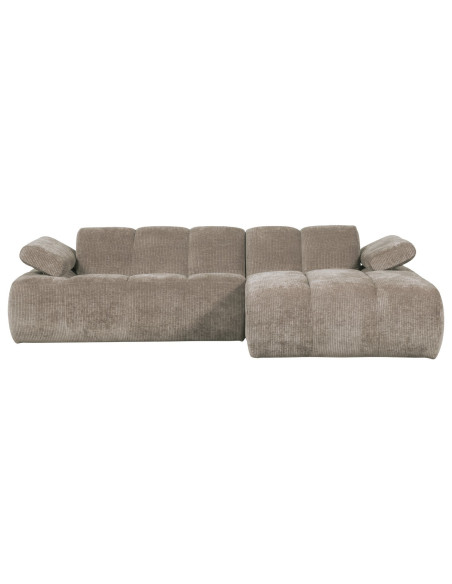 Canapé chaise longue droite Mojo tissu côtelé sable foncéWOOOD by De Eekhoorn Canapé chaise longue droite Mojo tissu côtelé sable foncéWOOOD by De Eekhoorn