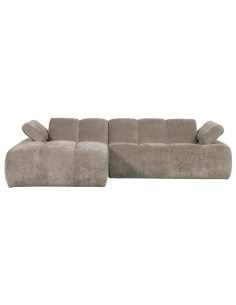 Canapé chaise longue gauche Mojo tissu côtelé sable foncéWOOOD by De Eekhoorn 2