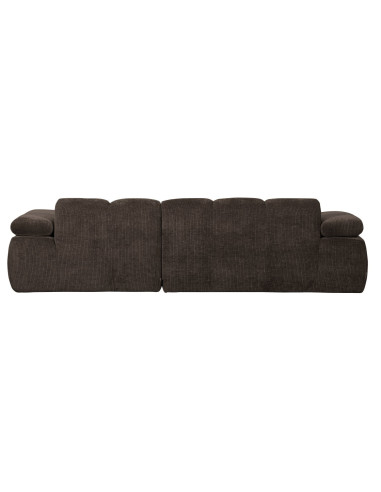 Canapé chaise longue droite Mojo tissu côtelé brunWOOOD by De Eekhoorn