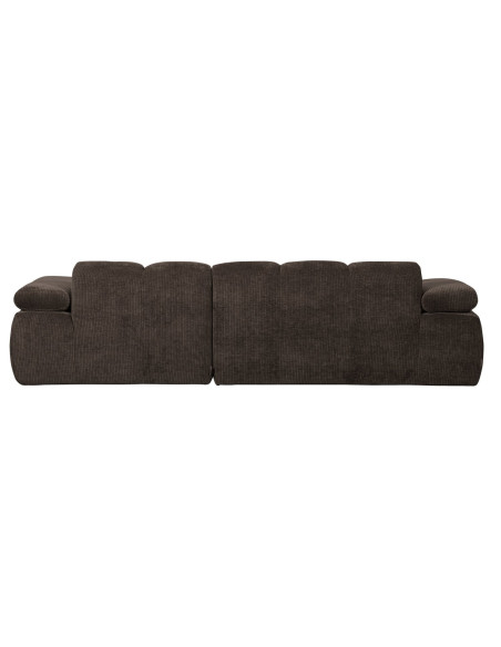 Canapé chaise longue droite Mojo tissu côtelé brunWOOOD by De Eekhoorn
