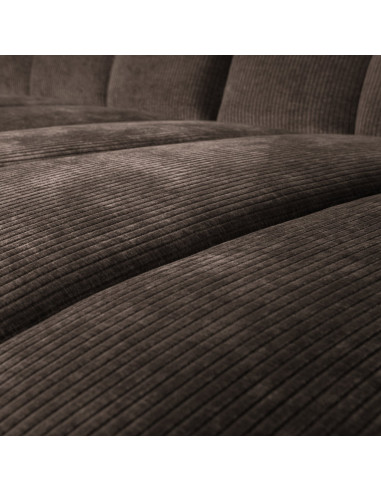 Canapé chaise longue droite Mojo tissu côtelé brunWOOOD by De Eekhoorn