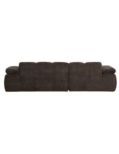 Canapé chaise longue gauche Mojo tissu côtelé brunWOOOD by De Eekhoorn