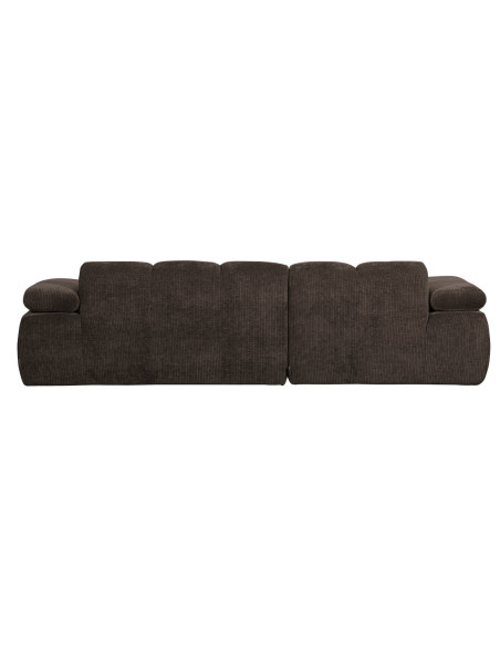 Canapé chaise longue gauche Mojo tissu côtelé brunWOOOD by De Eekhoorn