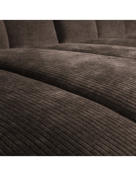 Canapé chaise longue gauche Mojo tissu côtelé brunWOOOD by De Eekhoorn