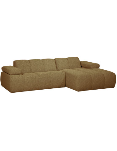 Canapé chaise longue droite Mojo bouclé mélangé yellow brownWOOOD by De Eekhoorn