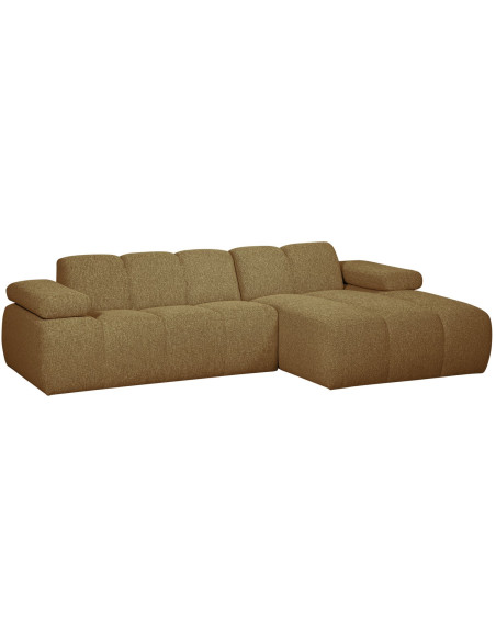 Canapé chaise longue droite Mojo bouclé mélangé yellow brownWOOOD by De Eekhoorn