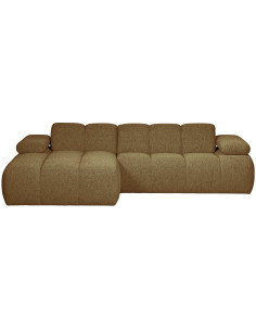 Canapé chaise longue gauche Mojo bouclé mélangé yellow brownWOOOD by De Eekhoorn