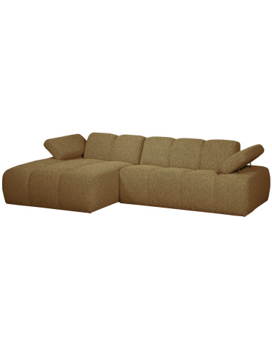 Canapé chaise longue gauche Mojo bouclé mélangé yellow brownWOOOD by De Eekhoorn
