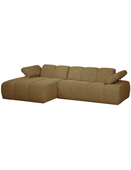 Canapé chaise longue gauche Mojo bouclé mélangé yellow brownWOOOD by De Eekhoorn