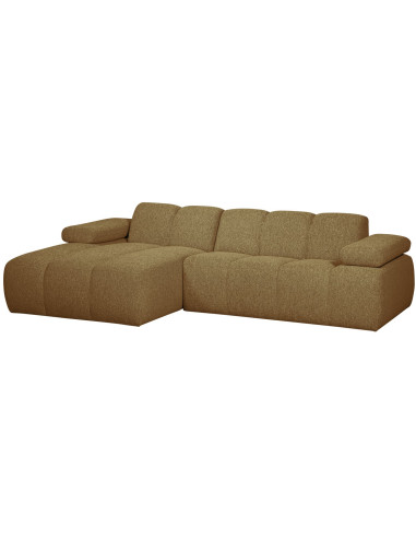 Canapé chaise longue gauche Mojo bouclé mélangé yellow brownWOOOD by De Eekhoorn