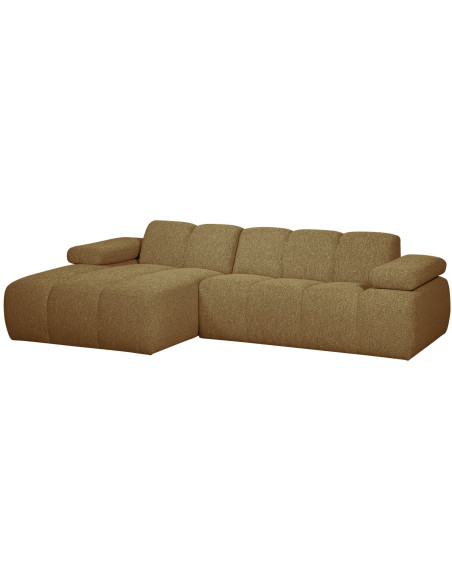 Canapé chaise longue gauche Mojo bouclé mélangé yellow brownWOOOD by De Eekhoorn