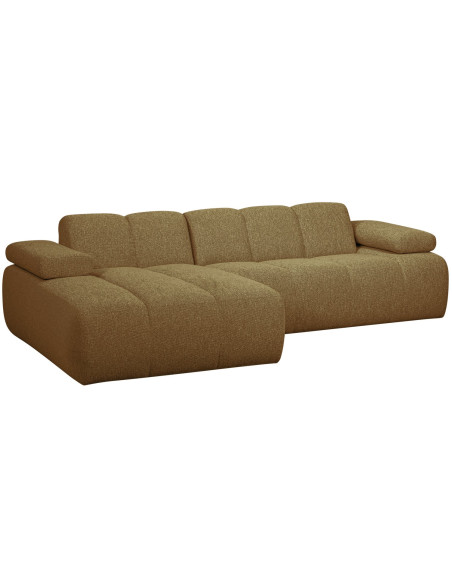 Canapé chaise longue gauche Mojo bouclé mélangé yellow brownWOOOD by De Eekhoorn