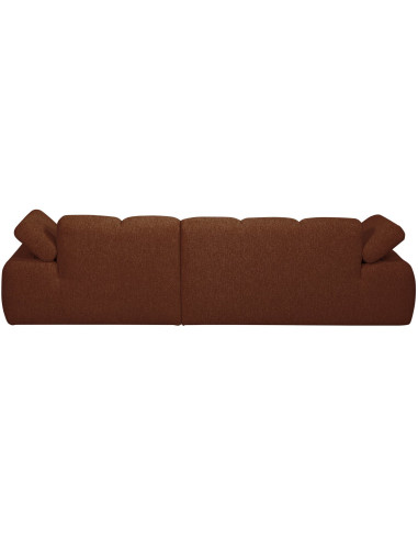 Canapé chaise longue droite Mojo bouclé mélangé rust brownWOOOD by De Eekhoorn