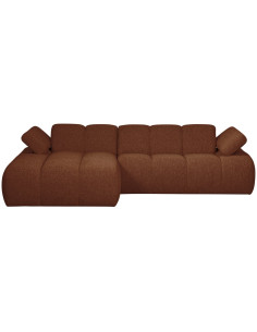 Canapé chaise longue gauche Mojo bouclé mélangé rust brownWOOOD by De Eekhoorn 2