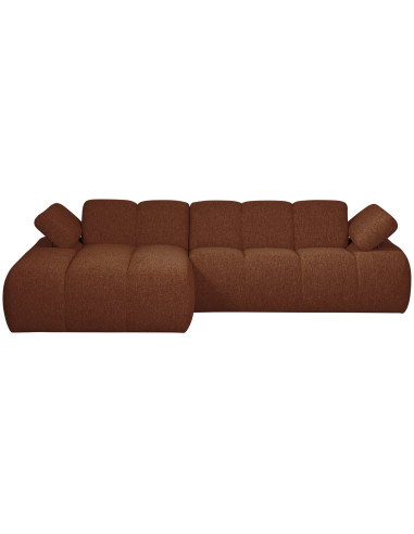 Canapé chaise longue gauche Mojo bouclé mélangé rust brownWOOOD by De Eekhoorn