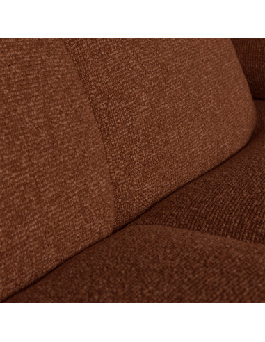 Canapé chaise longue gauche Mojo bouclé mélangé rust brownWOOOD by De Eekhoorn